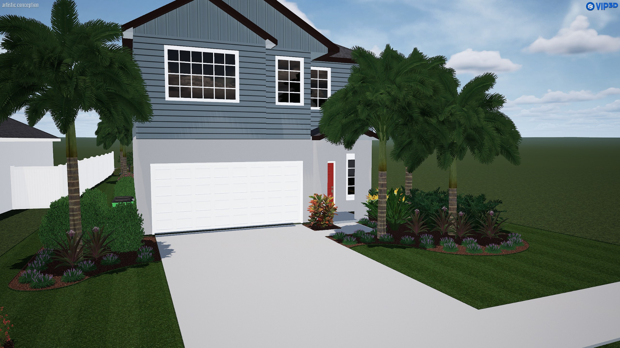 Original Sage 3D landscape visualization of the Sunset Sapphire Residence